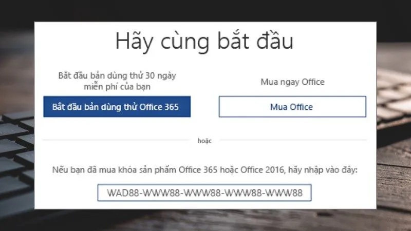 cách active tài khoản có sẵn trên máy tính